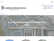 Tablet Screenshot of gerringconstruction.biz